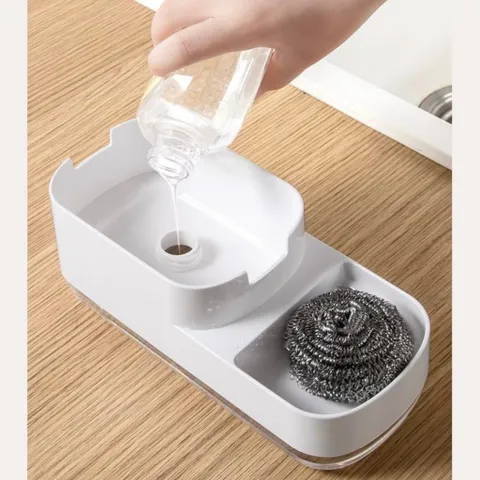Hộp đựng nước rửa chén, bơm nước rửa chén tự động tiện lợi , tiết kiệm không gian. 850543