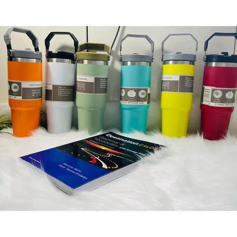 Bình giữ nhiệt di động có ống hút đa chức năng nhiều màu sắc 890ml 850553