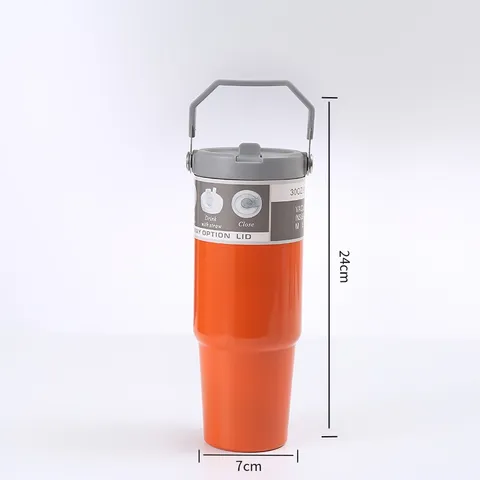 Bình giữ nhiệt di động có ống hút đa chức năng nhiều màu sắc 890ml 850553