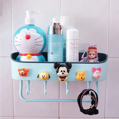 Kệ để đồ nhà tắm, phòng ngủ, nhà bếp cao cấp dán tường siêu chắc chắn hình dễ thương 850563