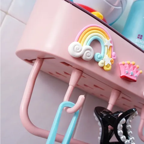 Kệ để đồ nhà tắm, phòng ngủ, nhà bếp cao cấp dán tường siêu chắc chắn hình dễ thương 850563