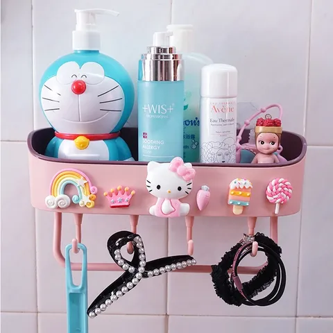 Kệ để đồ nhà tắm, phòng ngủ, nhà bếp cao cấp dán tường siêu chắc chắn hình dễ thương 850563