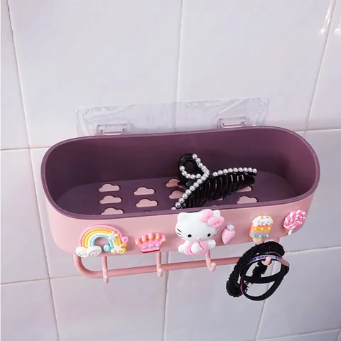 Kệ để đồ nhà tắm, phòng ngủ, nhà bếp cao cấp dán tường siêu chắc chắn hình dễ thương 850563