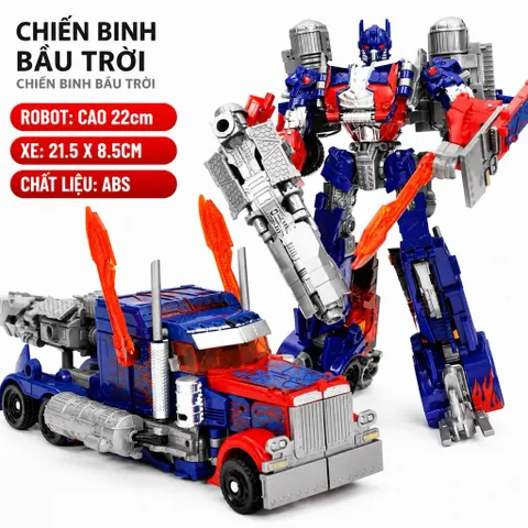 Mô hình đồ chơi tranfomer , đồ chơi robot chiến binh biến hình 2trong1 , chất liệu hợp kim,nhựa abs