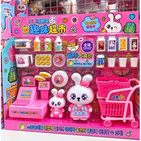 Bộ đồ chơi nhà bếp , siêu thị mini cho bé gái , đồ chơi nhập vai