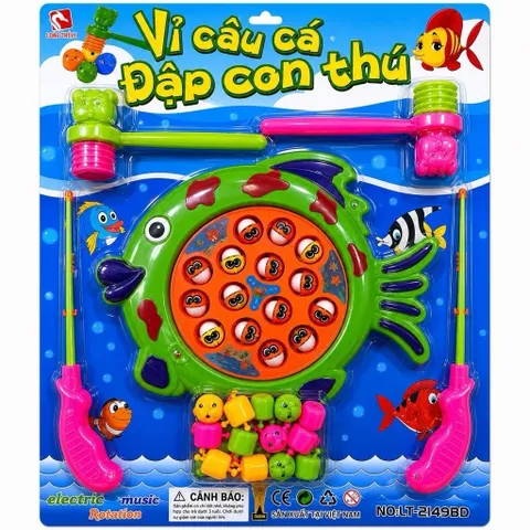 ĐỒ CHƠI CÂU CÁ, ĐẬP CHUỘT GIẢ 2 TRONG 1 CHO BÉ – ĐỒ CHƠI VẬN ĐỘNG, GIẢI TRÍ