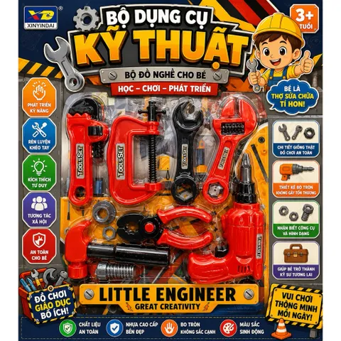 Vỉ đồ chơi bác sĩ heo , bác sĩ , nấu ăn , sửa chữa cho bé nhiều chủ đề nhựa an toàn không góc cạnh