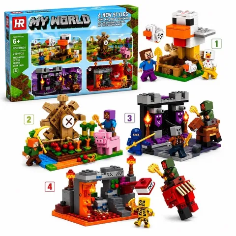 Đồ chơi lắp ráp minecraft my word 210 chi tiết , đồ chơi lắp ráp cho bé