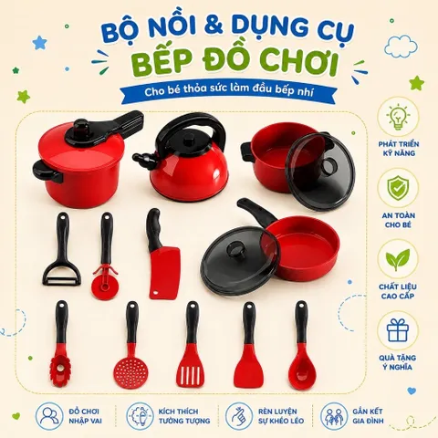 Bộ đồ chơi nấu ăn nhà bếp cho bé , Bếp sài pin aa mô phỏng âm thanh mô phỏng chân thực , giúp bé nhập vai siêu vui