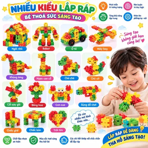 Bộ đồ chơi xếp hình chữ thông minh cho bé, kèm 2 xe oto , đồ chơi trí tuệ