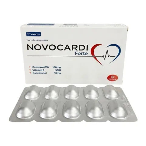 Viên uống Novocardi Forte - Giúp bảo vệ sức khoẻ tim mạch, huyết áp, tăng khả năng miễn dịch