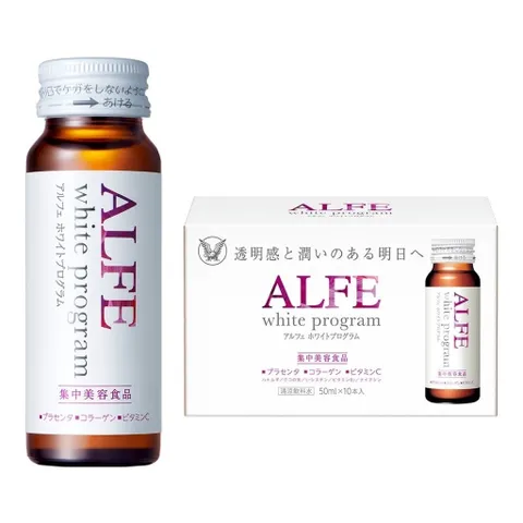 Nước uống collagen Alfe White Program 50ml - Giảm nám, sáng da, hỗ trợ da khỏe mạnh