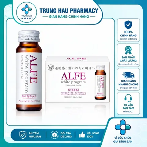 Nước uống collagen Alfe White Program 50ml - Giảm nám, sáng da, hỗ trợ da khỏe mạnh