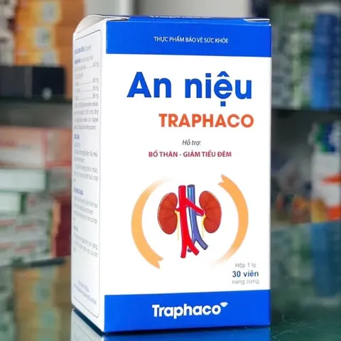 TPBVSK An Niệu Traphaco - Hỗ Trợ Giảm Tiểu Đêm, Tiểu Nhiều Lần Do Thận Kém Hộp 30 Viên