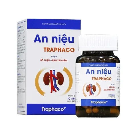 TPBVSK An Niệu Traphaco - Hỗ Trợ Giảm Tiểu Đêm, Tiểu Nhiều Lần Do Thận Kém Hộp 30 Viên