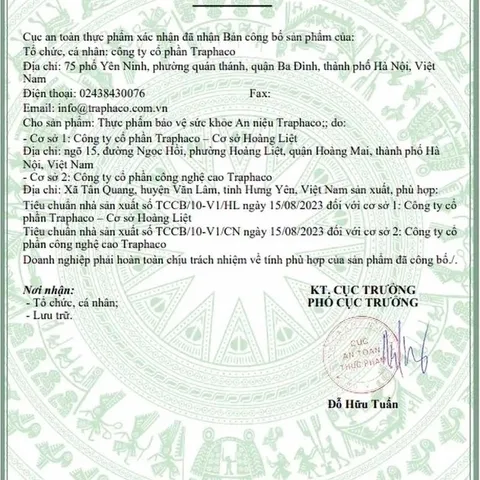 TPBVSK An Niệu Traphaco - Hỗ Trợ Giảm Tiểu Đêm, Tiểu Nhiều Lần Do Thận Kém Hộp 30 Viên