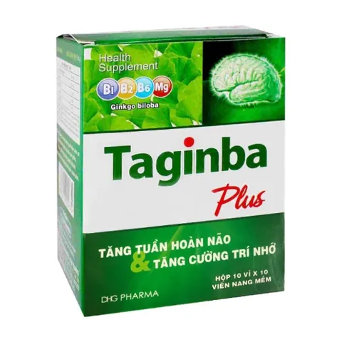 TPBVSK Viên Uống Taginba Plus DHG - Hỗ Trợ Tăng Cường Tuần Hoàn Não ( Hộp 100 viên)