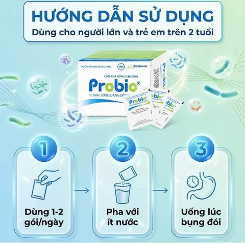 Cốm pha hỗn dịch men uống Probio Imexpharm hộp 14 gói - Cân bằng hệ vi sinh đường ruột