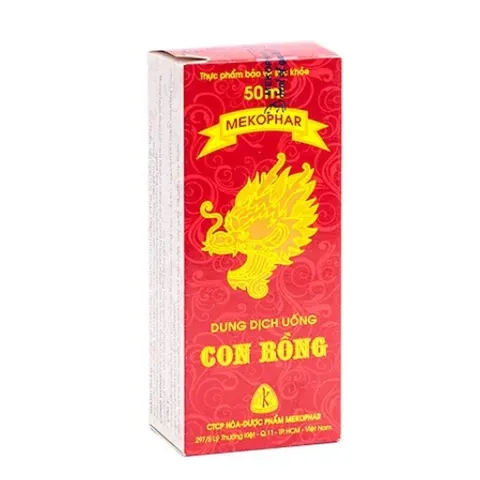 Dung dịch uống Con Rồng Mekophar hỗ trợ tăng cường sức khỏe đường ruột (50ml)