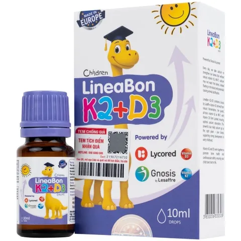*LineaBon vitamin D3 K2 10ml - Hỗ trợ hấp thu canxi cho trẻ
