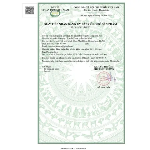 *LineaBon vitamin D3 K2 10ml - Hỗ trợ hấp thu canxi cho trẻ