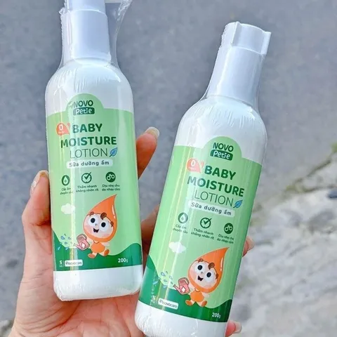 Sữa dưỡng ẩm Novopetie Baby Moisture Lotion 200g - Hỗ trợ củng cố hàng rào bảo vệ da, dưỡng ẩm cho bé