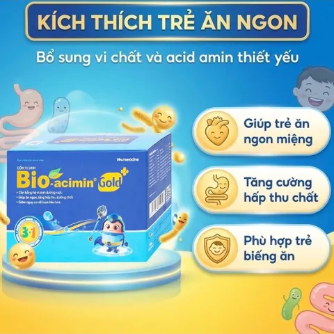 Cốm vi sinh hỗ trợ tiêu hóa Bioacimin Gold Meracine (30 gói) 850781