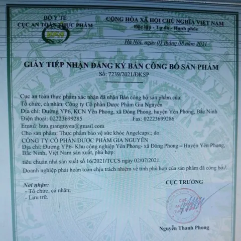 Hỗ trợ tăng cường nội tiết tố nữ ANGEL CAPS (ANGELCAPS) ( 3vỉ*10viên)