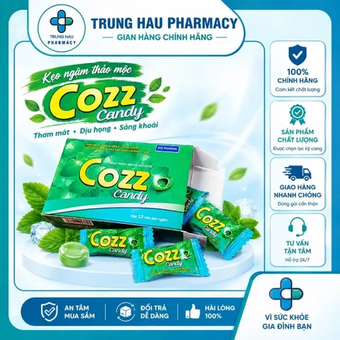 Kẹo ngậm Cozz Candy DHG - Hỗ trợ giảm ho, thông họng (Hộp 100 viên)