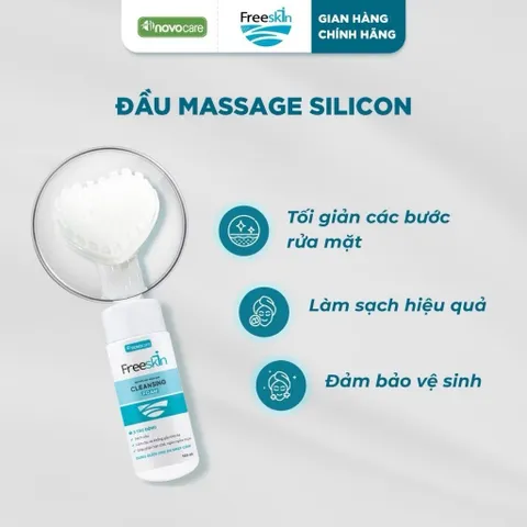 Bọt rửa mặt cho da dầu mụn Freeskin - Novocare - Làm sạch sâu, hỗ trợ giảm mụn và bã nhờn, không gây khô căng da 120ml 850715