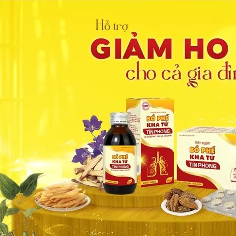 TPBVSK Bổ Phế Kha Tử Tín Phong - Hỗ Trợ Giảm Ho, Hỗ Trợ Giảm Đau Rát Họng Lọ 125ml