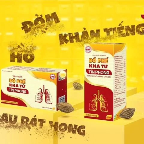 TPBVSK Bổ Phế Kha Tử Tín Phong - Hỗ Trợ Giảm Ho, Hỗ Trợ Giảm Đau Rát Họng Lọ 125ml