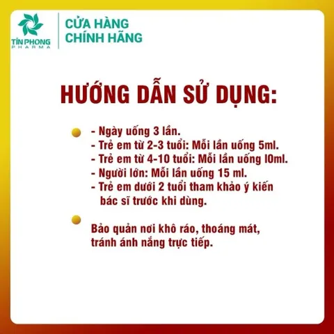 TPBVSK Bổ Phế Kha Tử Tín Phong - Hỗ Trợ Giảm Ho, Hỗ Trợ Giảm Đau Rát Họng Lọ 125ml