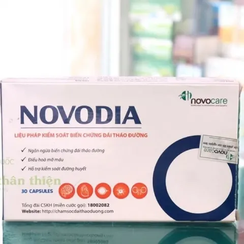 Viên uống Novodia hộp 30 viên -  Hỗ trợ giảm nguy cơ biến chứng tim mạch của đái tháo đường