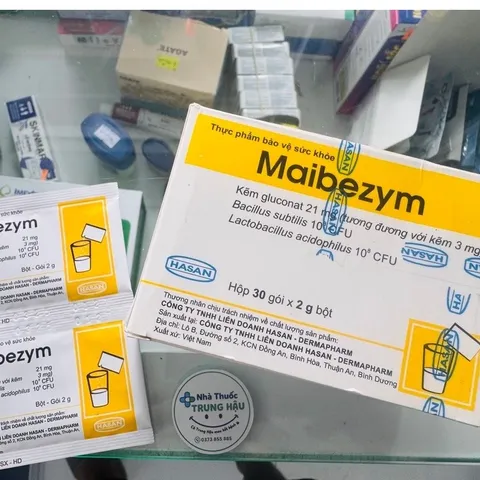 Men vi sinh Maibezym - Bổ sung lợi khuẩn, cải thiện rối loạn tiêu hóa (Hộp 30 gói)