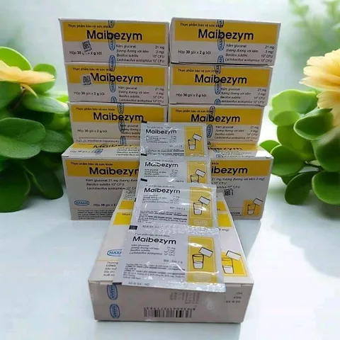 Men vi sinh Maibezym - Bổ sung lợi khuẩn, cải thiện rối loạn tiêu hóa (Hộp 30 gói)