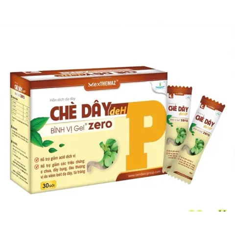 Chè dây DeHP Bình Vị Gel Zero Hộp 30 Gói - Hỗ trợ giảm acid dịch vị, ợ chua, đầy bụng, đau thượng vị
