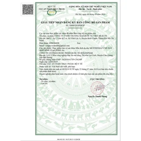 Chè dây DeHP Bình Vị Gel Zero Hộp 30 Gói - Hỗ trợ giảm acid dịch vị, ợ chua, đầy bụng, đau thượng vị