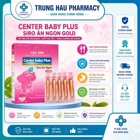 Siro Ăn Ngon Center Baby Plus - Siro ăn ngon hỗ trợ bé tăng cân khỏe mạnh, tăng cường tiêu hoá