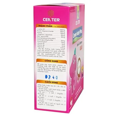 Siro Ăn Ngon Center Baby Plus - Siro ăn ngon hỗ trợ bé tăng cân khỏe mạnh, tăng cường tiêu hoá