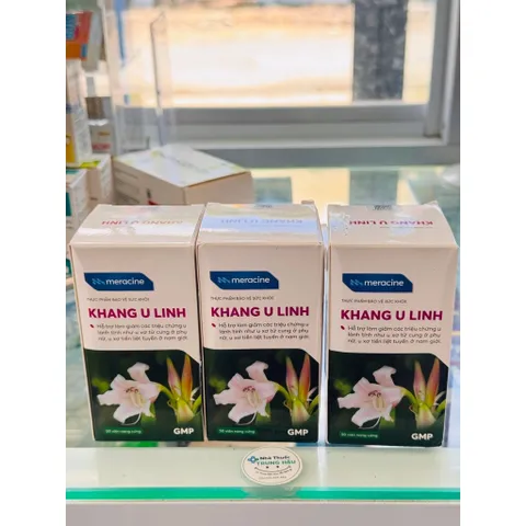 Viên uống Khang U Linh - Hỗ trợ làm giảm triệu chứng u lành tính như u xơ tử cung phụ nữ, u xơ tiền liệt tuyến nam giới