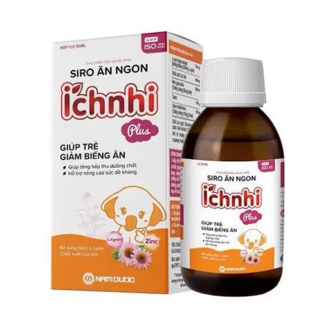 Siro Ăn ngon Ích Nhi Plus (chai) - TPBVSK Hỗ Trợ Trẻ Ăn Ngon, Giảm Biếng Ăn, Tăng Hấp Thu Và Sức Đề Kháng - Lọ 100ml