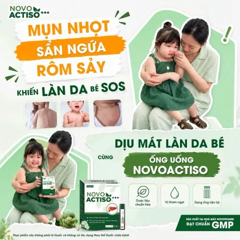 Ống uống bổ gan Novo Actiso - Hỗ trợ cải thiện chức năng gan