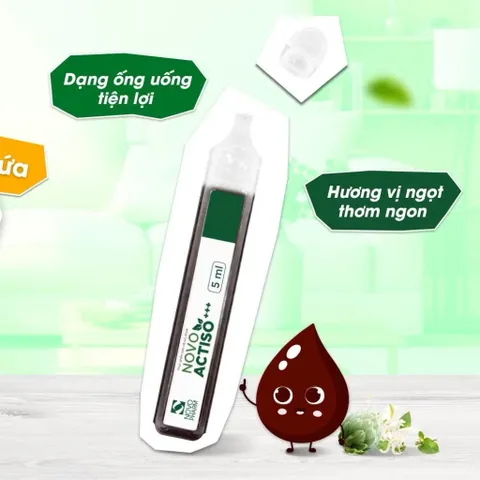Ống uống bổ gan Novo Actiso - Hỗ trợ cải thiện chức năng gan
