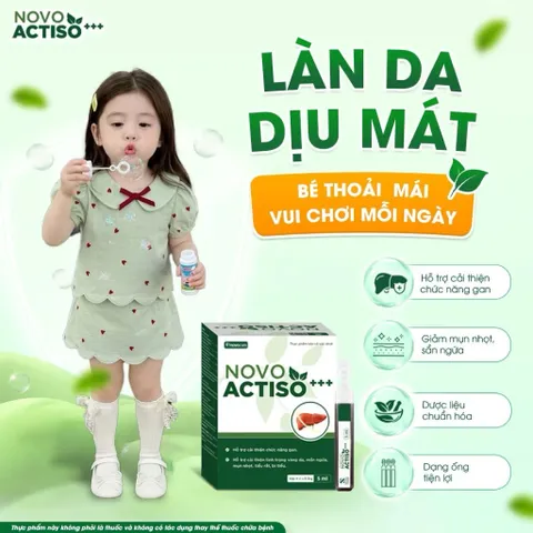 Ống uống bổ gan Novo Actiso - Hỗ trợ cải thiện chức năng gan