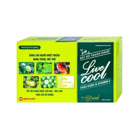 Bột sủi Nam Dược LiveCool hỗ trợ thanh nhiệt, mát gan (Hộp 10 gói x 7g)