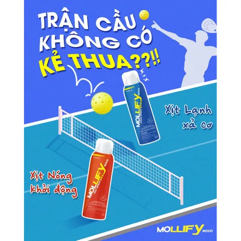 Xịt Giảm Đau Mollifynovo Warm & Pain Relief - Dầu Xoa Bóp Giảm Đau Xương Khớp, Massage Cổ Vai Gáy Chai 50ml
