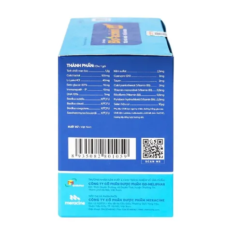 Cốm vi sinh hỗ trợ tiêu hóa Bioacimin Gold Meracine (30 gói) 850781