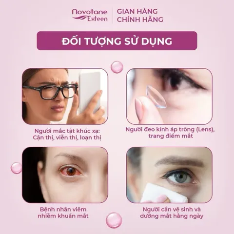 Nước rửa và dưỡng mắt Novotane Exteen - Hỗ Trợ Giảm Khô Mắt, Mỏi Mắt 250ml