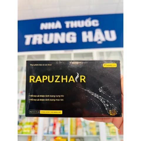 Viên uống RAPUZHAIR - Giúp giảm gãy rụng, cải thiện tình trạng mọc tóc, tóc chắc khoẻ (Hộp 30 viên)